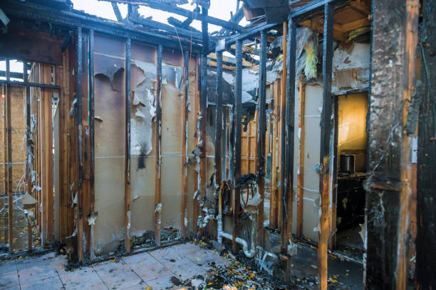 Professional Fire Damage Repair technician working in Belington, WV